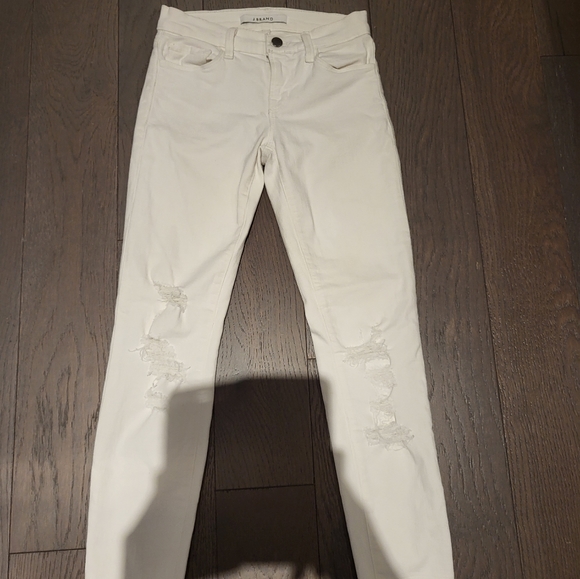 J Brand Destroyed Cropped Skinny Jeans - Picture 2 of 5